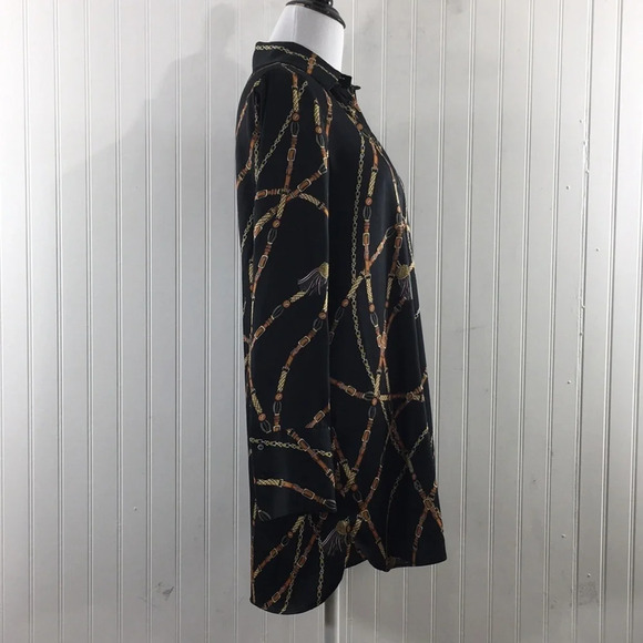 Zara TRF Collection Black Button Front Womens XS Horse Riding Equestrian Tunic - Picture 2 of 10